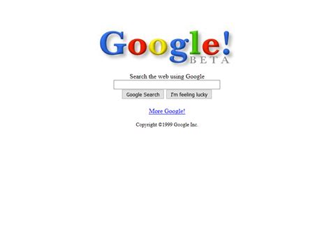 google in 1999